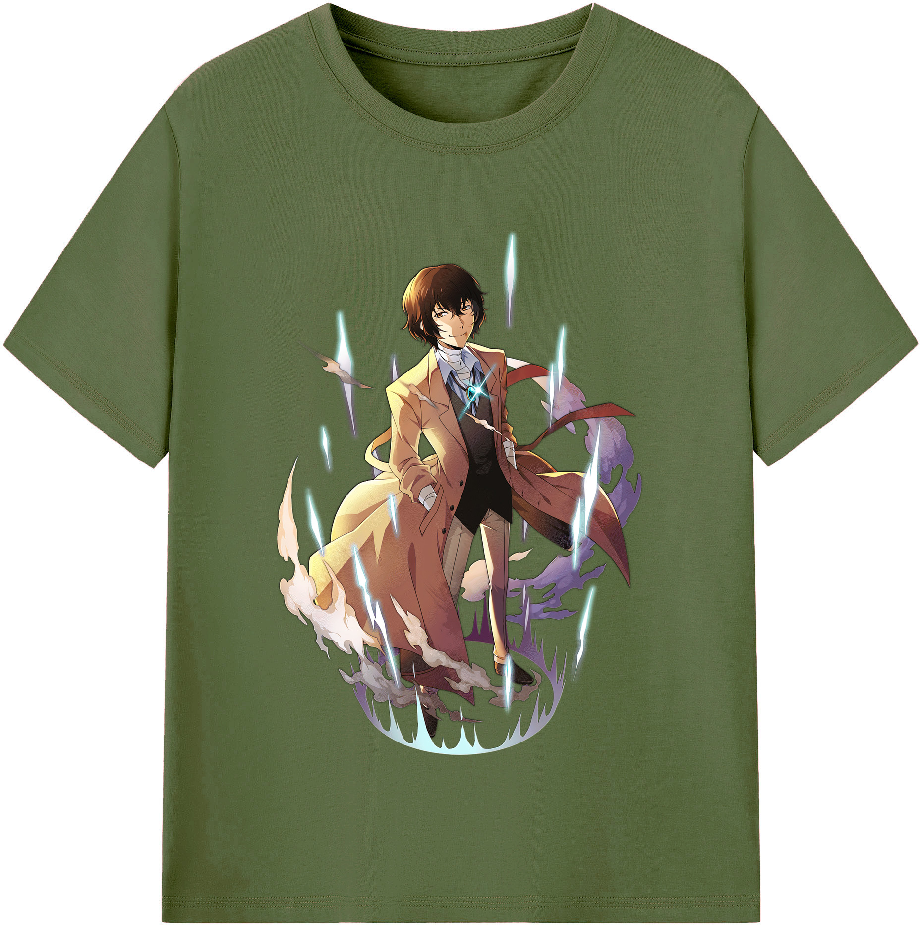 （画像用） 文豪ストレイドッグス Bungo Stray Dogs 綿100％半袖Tシャツ（フロントプリント）